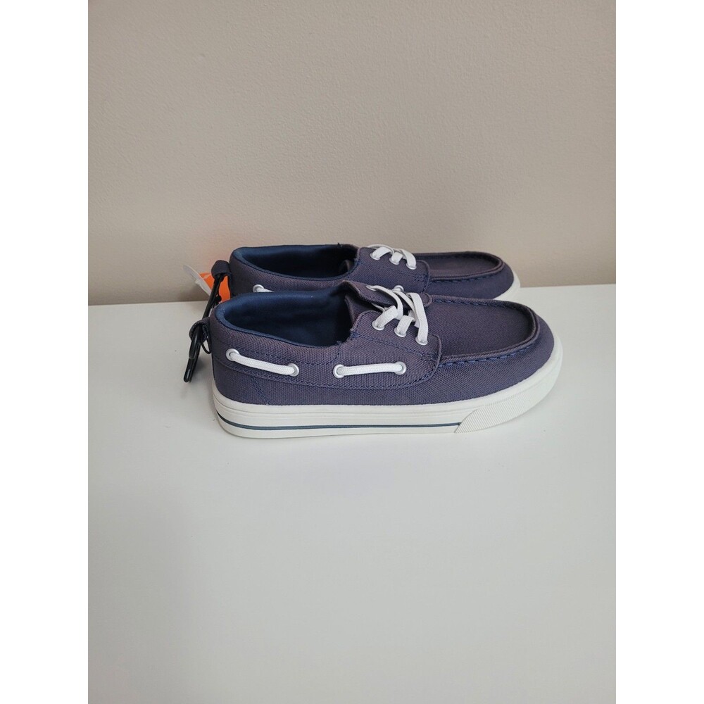 NEW Wonder Nation Casual Slip On Boat Shoe Navy Boys Size 1